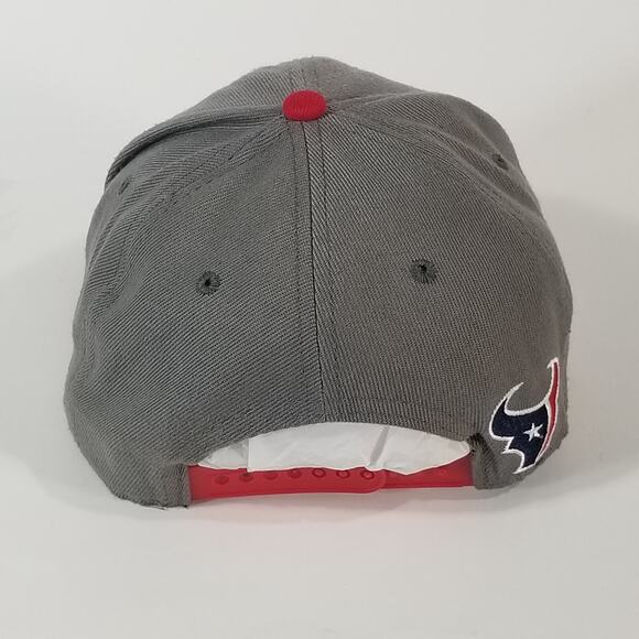 NFL Apparel Houston Texans Cap Hat Snapback Gray Red Vintage Collection - Picture 4 of 7